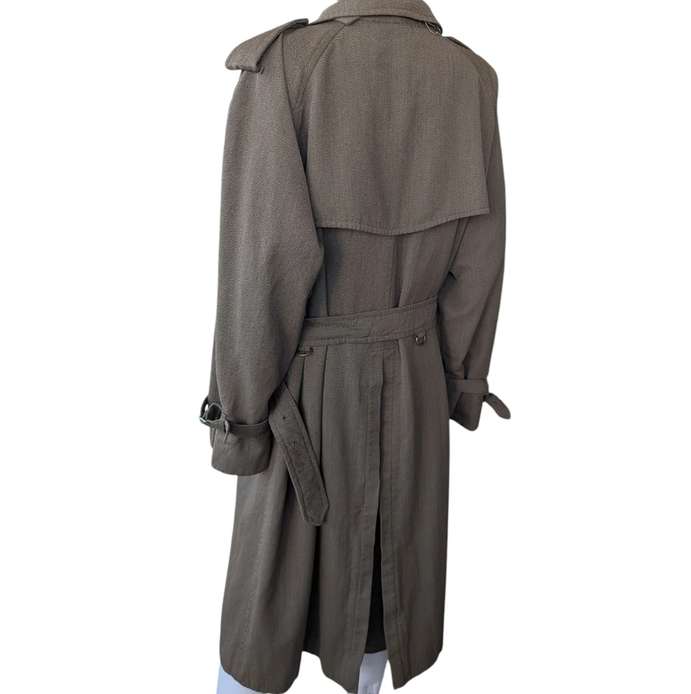 Burberry Women's Double-Breasted Trench Coat in Taupe - Picture 6 of 16
